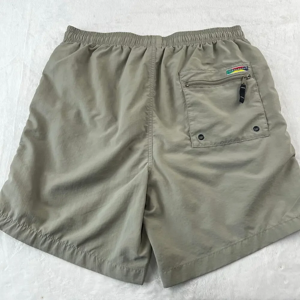 Weekender Khaki Swim Shorts Trucks men's size Medium Mesh Lined
